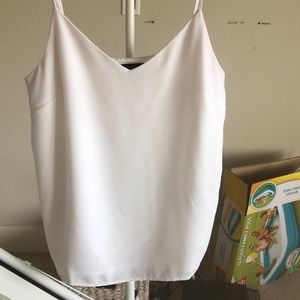 White Sleeveless Banana Republic Top